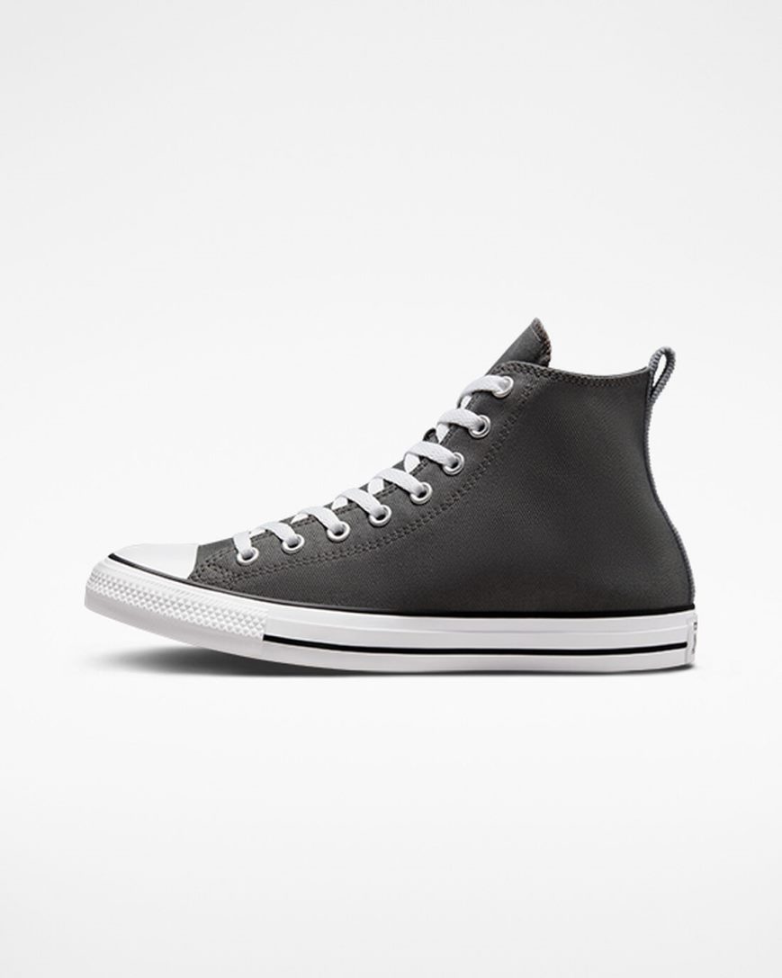 Tenisi Inalti Barbati Converse Chuck Taylor All Star Woven Twill Gri Negrii | RO JETVF620